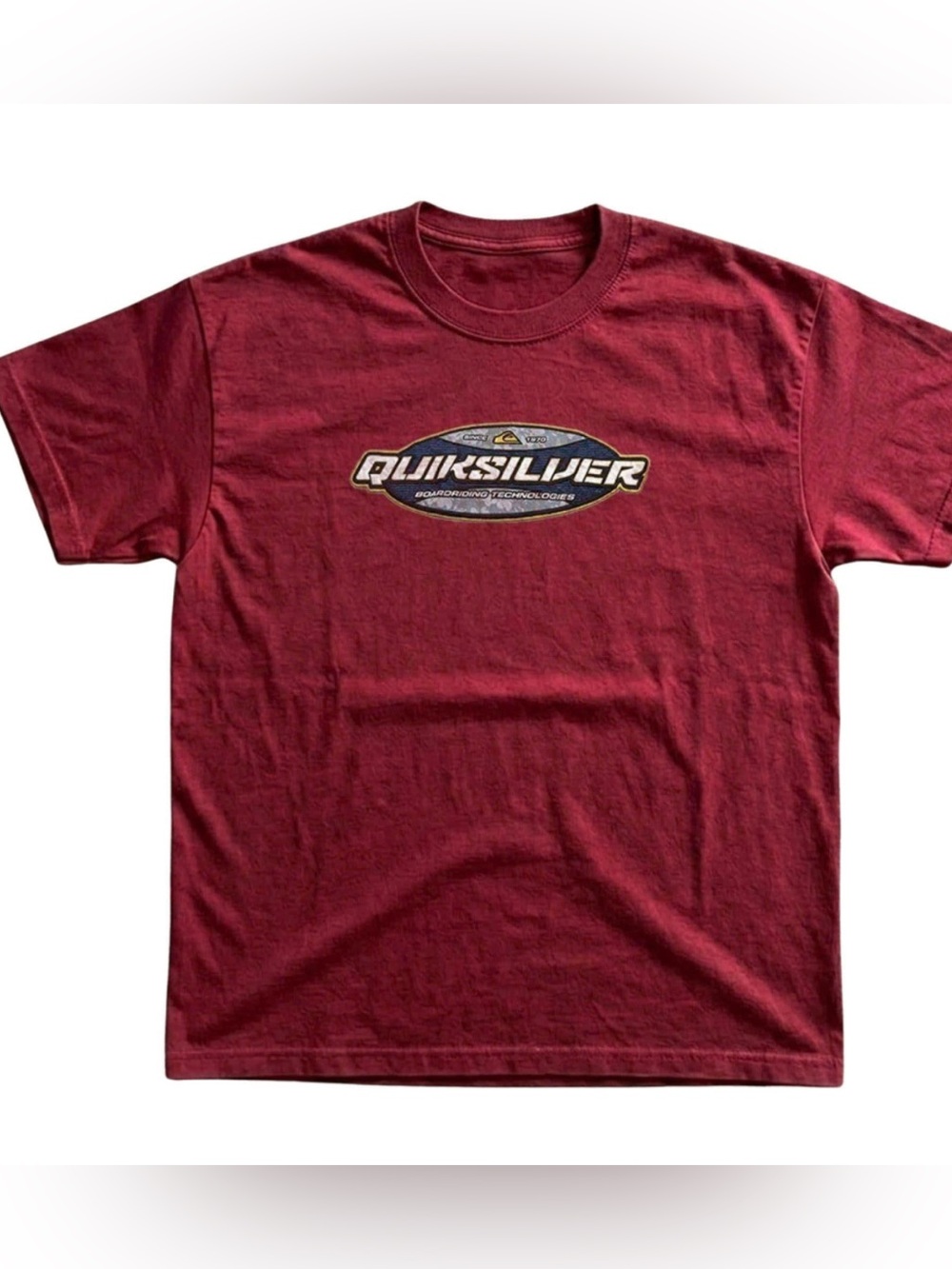 Classic CherryRed Quiksilver Graphic Logo Short Sleeve Tee Gift For Women